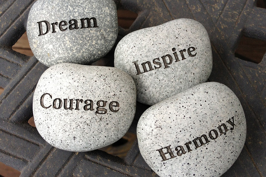 Think of key phrases to inspire your goals.