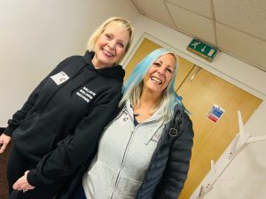 Pam Green and TeeJay Dowe at January's Stoke-on-trent Youth Collective meeting